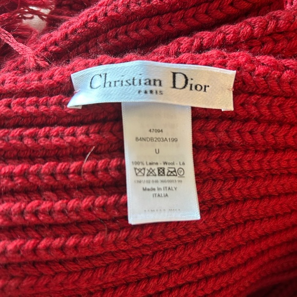 Dior knitted scarf - Picture 2 of 2